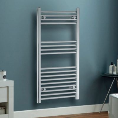Towelrads Independent Straight Heated Towel Rail 1000x400mm - Chrome - 130038