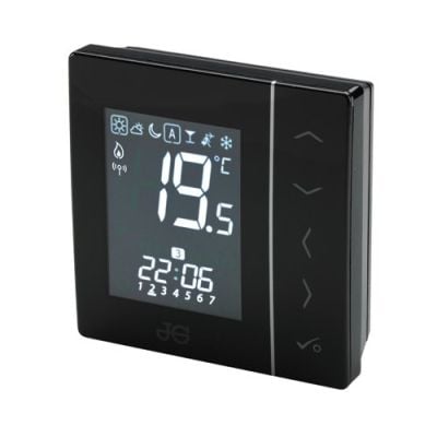 John Guest Speedfit Aura Wireless Thermostat (230V) Black - JGSTATW2B