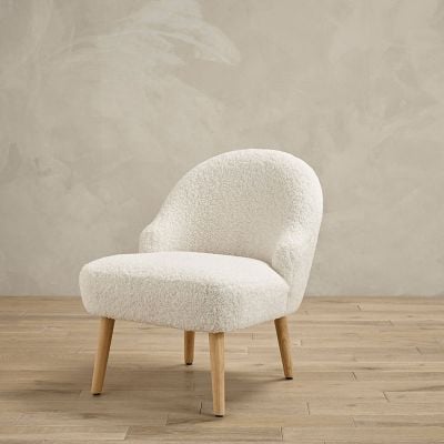 LPD Home Ted Armchair - White - TEDCHAWHITE