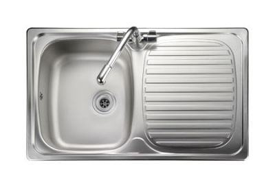 Leisure Linear Compact 1 Bowl Inset Kitchen Sink Reversible - Stainless Steel - LR8001/