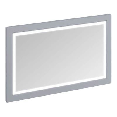 Burlington 1200 x 750mm Bathroom Framed Mirror With LED Illumination - Grey - M12MG