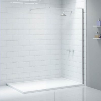 Merlyn Ionic Showerwall Wetroom Glass Panel 400mm A0409K0