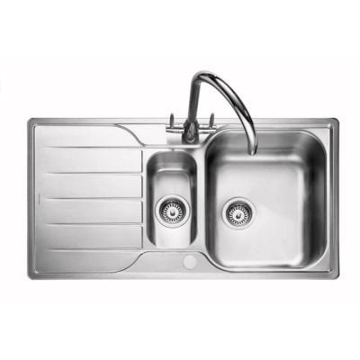 Rangemaster Michigan 1.5 Bowl Stainless Steel Kitchen Sink - MG9502/