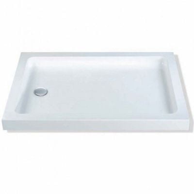 MX Classic Rectangle Shower Tray 1200x760mm - White - SQM