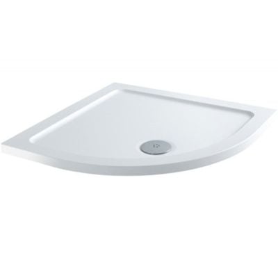 MX Elements Quadrant Shower Tray 800x800mm - White - TAU