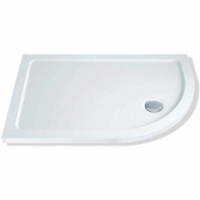 MX DucoStone Right Hand Offset Quadrant Shower Tray 1200x900mm - White - XFL