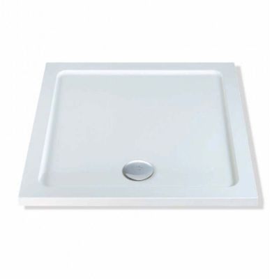 MX DucoStone Square Shower Tray 1000x1000mm - White - XFO