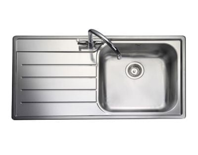 Rangemaster Oakland 1 Bowl Stainless Steel Kitchen Sink - OL9851L/