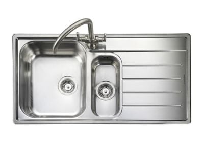 Rangemaster Oakland 1.5 Bowl Stainless Steel Kitchen Sink - OL9852R/