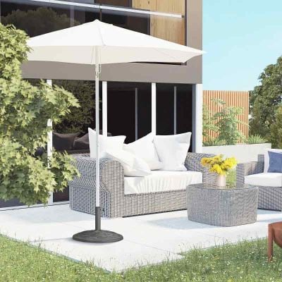 Outsunny Resin Umbrella Base for 38mm to 48mm Poles - Bronze - 01-0413