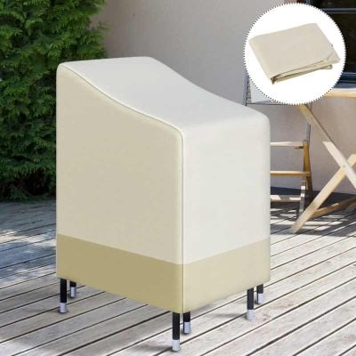 Outsunny Protective Chair Cover - 700x900x1150mm - Beige - 84B-233V01