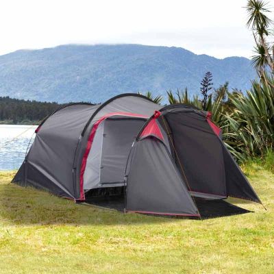 Outsunny 3 Man Tent - Dark Grey - A20-173CG