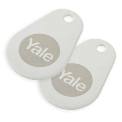 Yale Two Pack White Key Tags For Smart Door Locks - P-YD-01-CON-RTIDT-WH