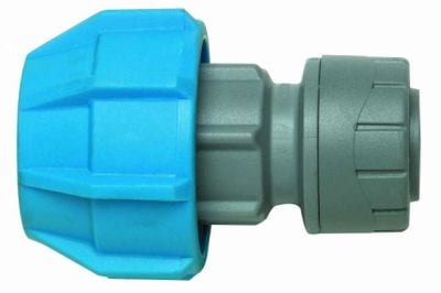 Polypipe MDPE Polyfast Adaptor 15mm X 20mm - PLUPB422015