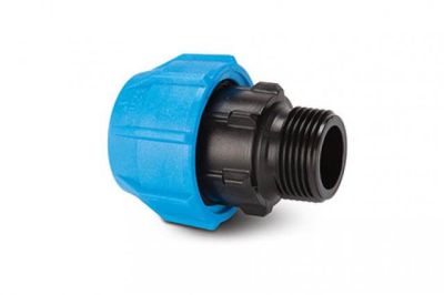 Polypipe Barrier Pipe Fitting 25mm x 3/4"" Polyguard plastic male BSP - BWMPGF40425