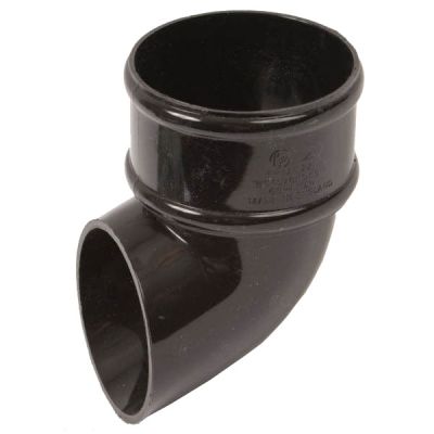 Polypipe 68mm Round Downpipe Shoe Black