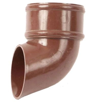Polypipe 68mm Round Downpipe Shoe Brown