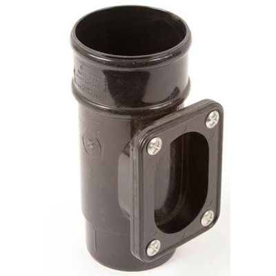 Polypipe 68mm Round Downpipe Access Pipe Black