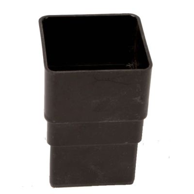Polypipe 65mm Square Downpipe Connector Black