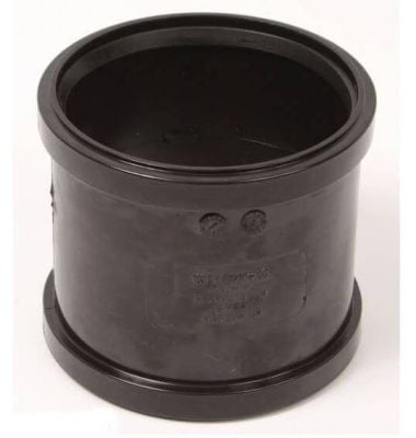 Polypipe Black 110mm Double Soil Socket Coupling SH44