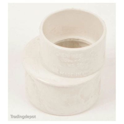 Polypipe White 50mm x 40mm ABS Reducer WS59