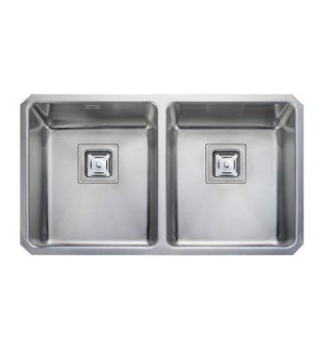 Rangemaster Atlantic Quad 2 Bowl Stainless Steel Kitchen Sink - QUB3434/