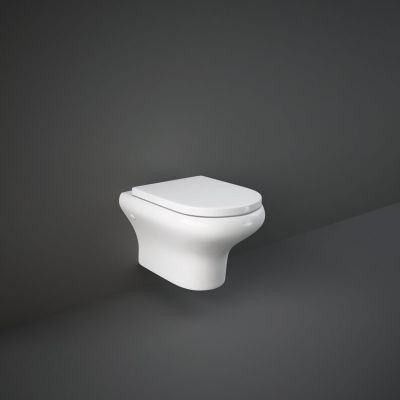 RAK Ceramics Compact Wall Hung Toilet Pan - Gloss White - CO13AWHA