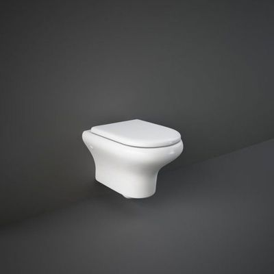 RAK Ceramics Compact Rimless Wall Hung Toilet Pan - Gloss White - CO27AWHA