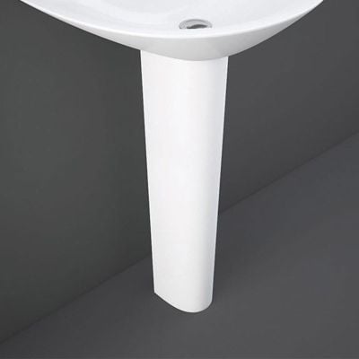RAK Ceramics Origin Full Pedestal For 45cm & 52cm Basins - Alpine White - CY02AWHA