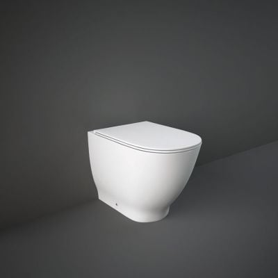RAK Ceramics Moon Rimless Back to Wall Toilet Pan - Alpine White - HAR17AWHA