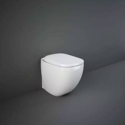 RAK Ceramics Illusion Rimless Back to Wall Toilet Pan - Alpine White - ILLWC1346AWHA