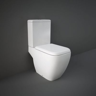 RAK Ceramics Metropolitan Close Coupled Full Access Open Back Toilet Pan - Alpine White - MP17AWHA