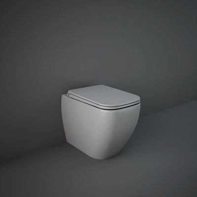 RAK Ceramics Feeling Rimless Back to Wall Toilet Pan - Matt Grey - MP34503A