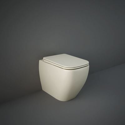 RAK Ceramics Feeling Rimless Back to Wall Toilet Pan - Matt Greige - MP34505A