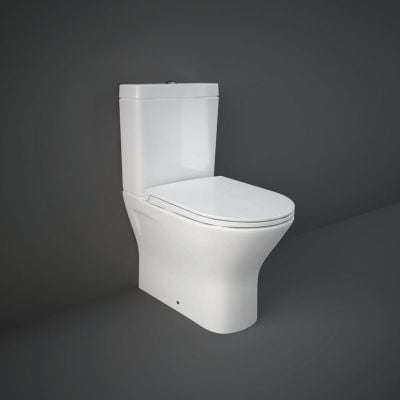 RAK Ceramics Resort Maxi Rimless Close Coupled Toilet Pan - Alpine White - RST16AWHA