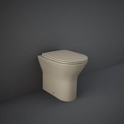 RAK Ceramics Feeling Rimless Back to Wall Toilet Pan - Matt Cappuccino - RST19514A
