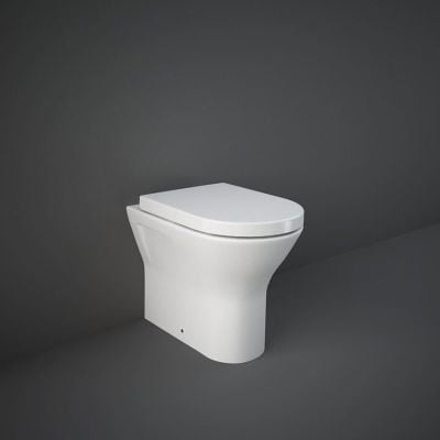 RAK Ceramics Resort Comfort Height Rimless Back to Wall Toilet Pan - Alpine White - RST20AWHA