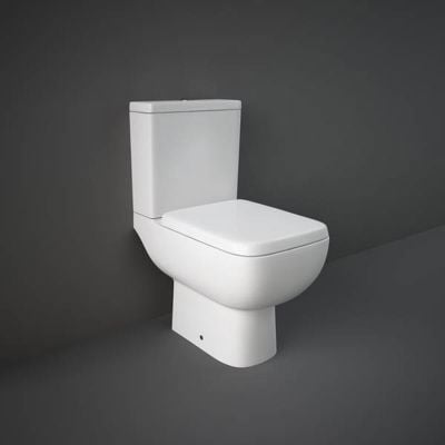 RAK Ceramics Series 600 Close Coupled Toilet Pan with Cistern - Gloss Alpine White - S600PAKNS