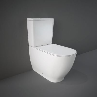 RAK Ceramics Moon Soft Close Toilet Seat & Cover - Alpine White - YFG108C