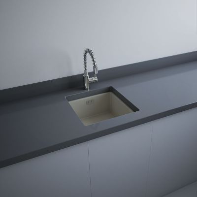 RAK Ceramics Silvia 1 Bowl Drop in Kitchen Sink - Matt Greige - OC104505A
