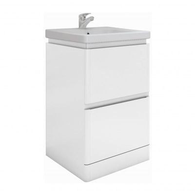 RAK Ceramics Resort 550mm Floor Standing Vanity Unit - White - RAKRSTFSU55600