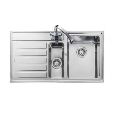 Rangemaster Rockford 1.5 Bowl Stainless Steel Kitchen Sink - RK9852L/