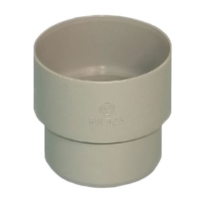 Polypipe 50mm Round Downpipe Connector Grey, RM325G