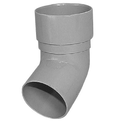 Polypipe 50mm Round Downpipe Bend 112.5 Degree Grey, RM327G