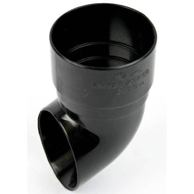 Polypipe 50mm Round Downpipe Shoe Black, RM328B