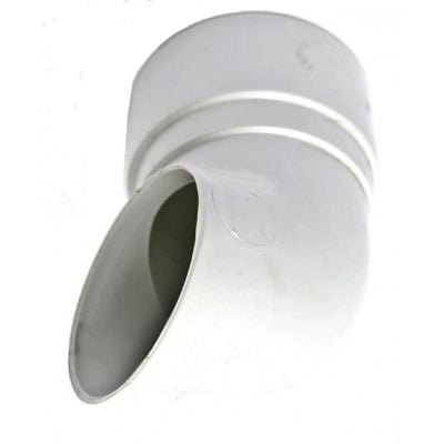 Polypipe 50mm Round Downpipe Shoe White, RM328W