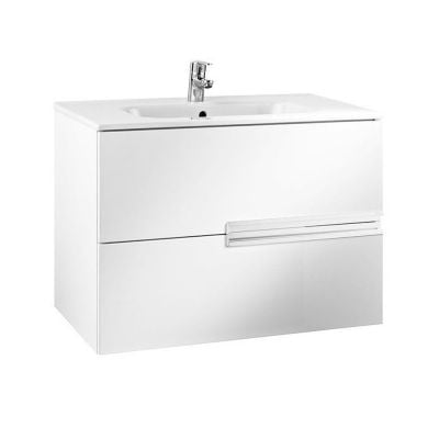 Roca Victoria-N 2 Drawer Washbasin Unit Only 800mm - White - 856670806