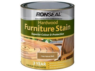 Ronseal Ultimate Protection Garden Furniture Stain - 750ml - Natural Matt - RSLHWFSNM750