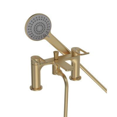 Bristan Saffron Bath Shower Mixer - Brushed Brass - SAF BSM BB