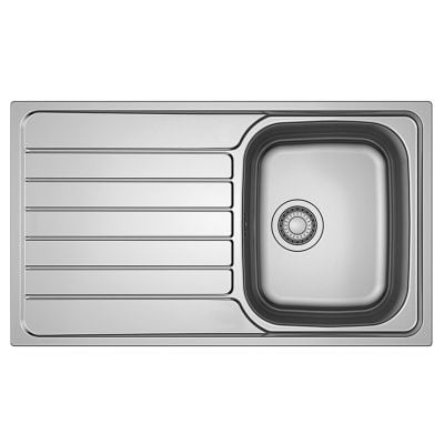 Franke Spark 1 Bowl Inset Kitchen Sink Reversible SKX 611-86 - Stainless Steel - 101.0489.946